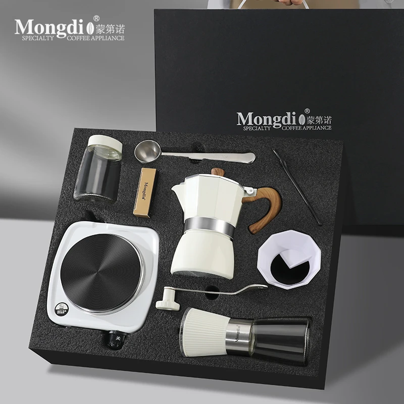 Mongdio摩卡壶套装礼盒生日礼物送男女友乔迁新居礼品新婚伴手礼