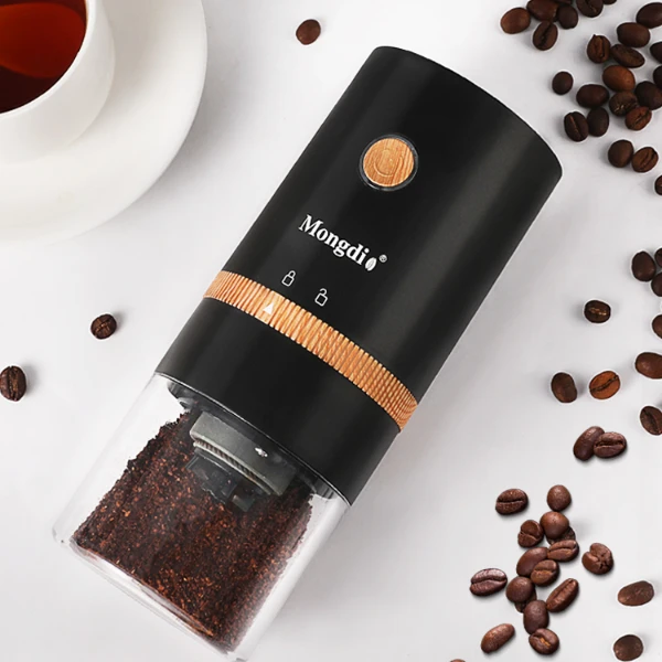 Mongdio电动磨豆机咖啡豆研磨机自动便携式咖啡机小型家用磨豆器