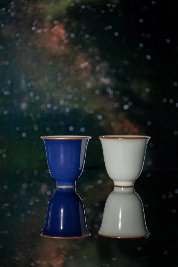 【弥生茶器】天予窑汝瓷景德镇陶瓷手工复古高档家用中式功夫茶茶杯