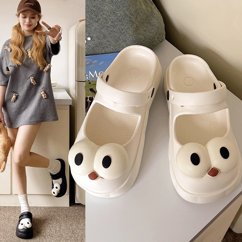 玛丽珍包头拖鞋女夏季新款ins风网红软底防滑外穿百搭厚底凉拖鞋