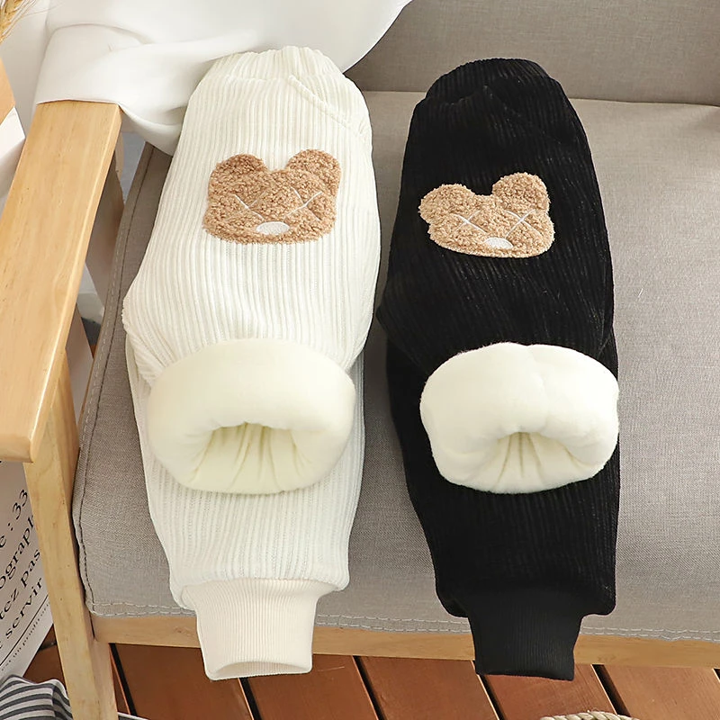 儿童三层加厚棉裤男宝宝冬季一条过冬长裤女童夹棉加绒外穿保暖裤