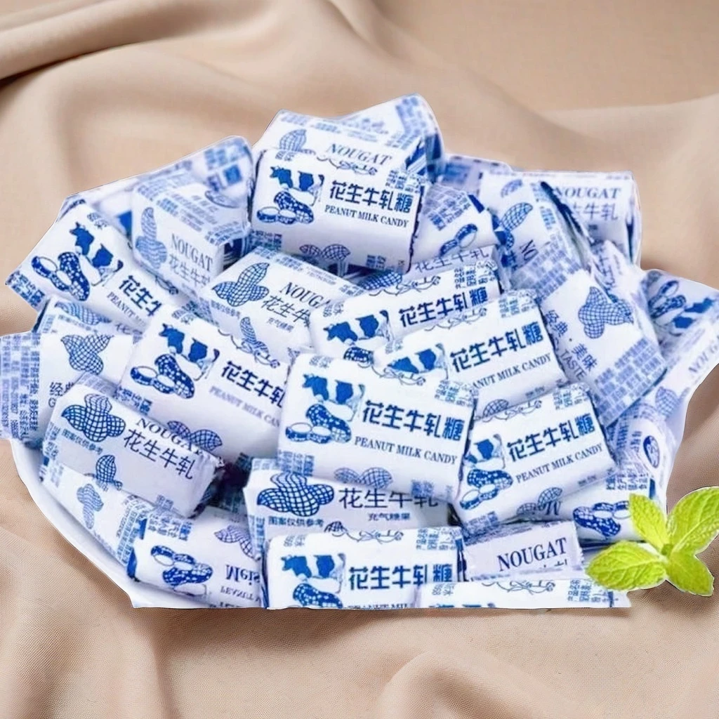 花生牛轧糖老式花生酥糖牛扎糖喜庆奶糖过年货节糖果零食散装批发