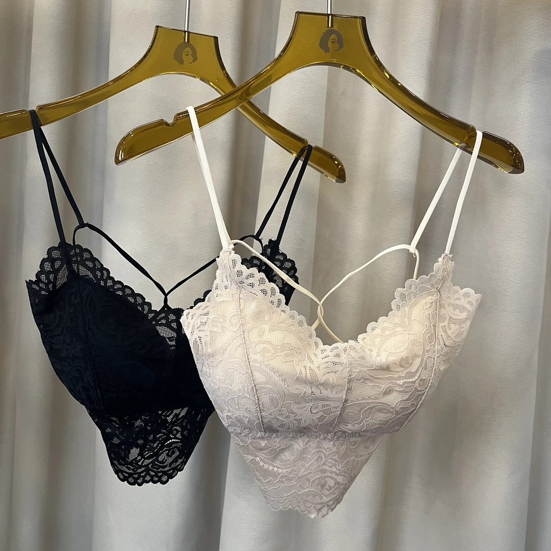 2025新款时尚百搭小众蕾丝气质经典性感防走光女士美背吊带