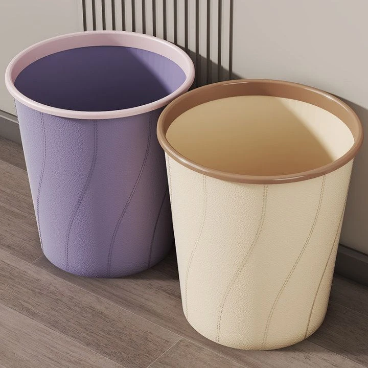 垃圾桶家用ins高颜值大容量厨房卫生间客厅宿舍厕所带压圈纸篓