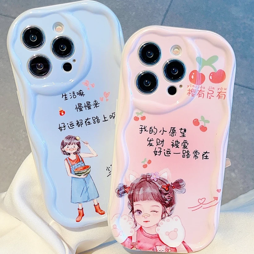 创意个性发财被爱适用13苹果15手机壳华为oppo小米14vivo手机壳软