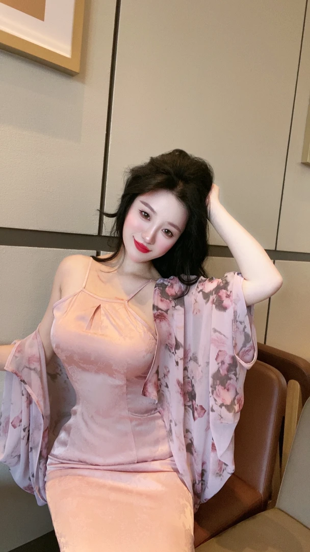 唯艳家【含烟】 轻奢柔美双绉雪纺温柔风百搭宽松廓形外搭