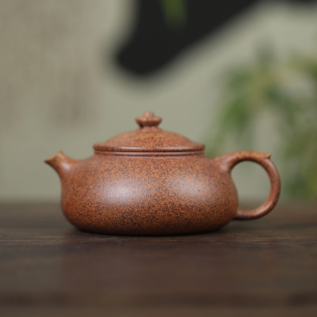 【寒江】原矿天星泥 160cc  手工制作 内推孔 宜兴紫砂壶