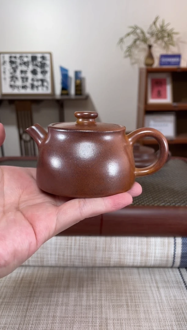 【闪购商品】紫砂茶壶黄金段柴烧裸烧寄望