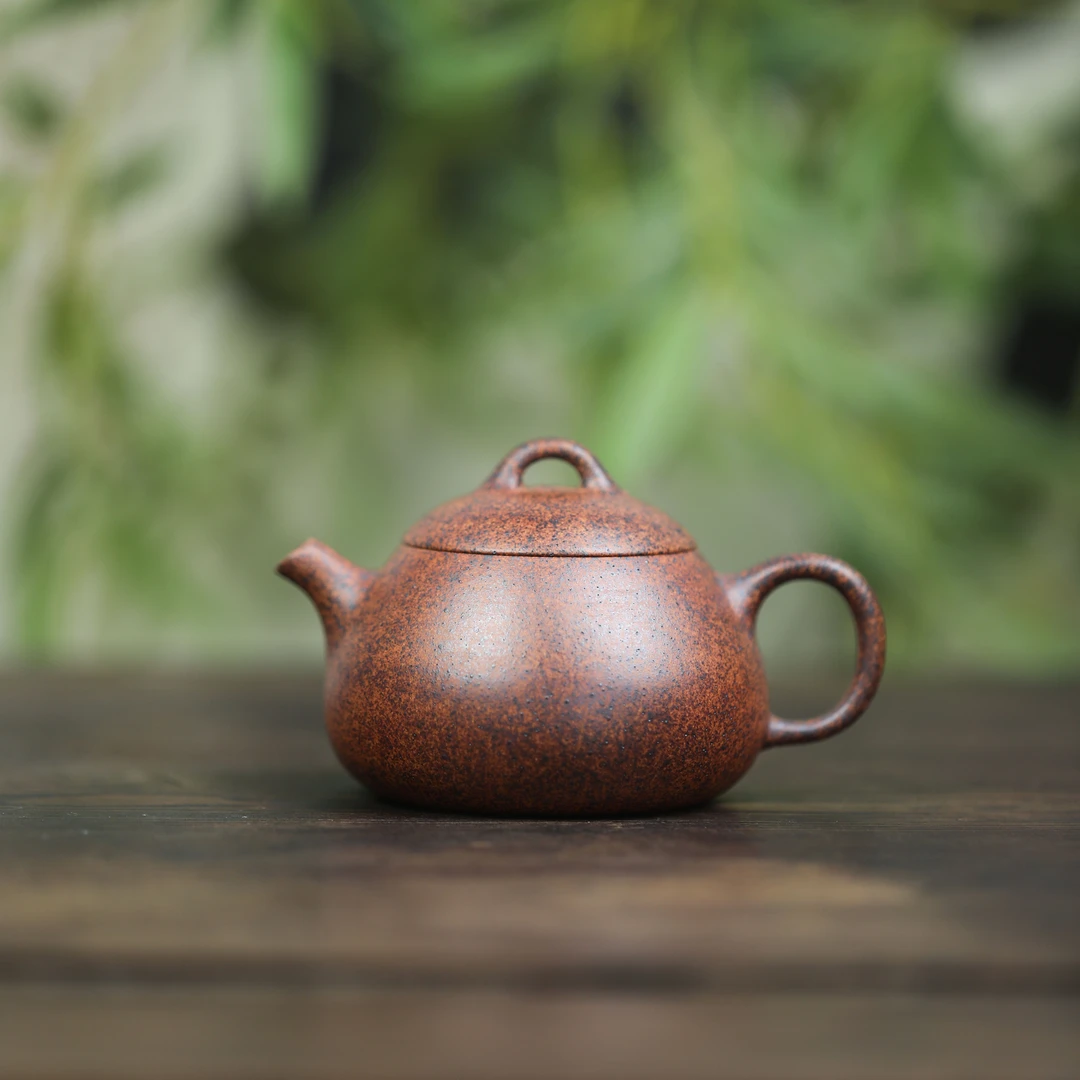 【东瓢】原矿天星泥 140cc  手工制作 内推孔 宜兴紫砂壶