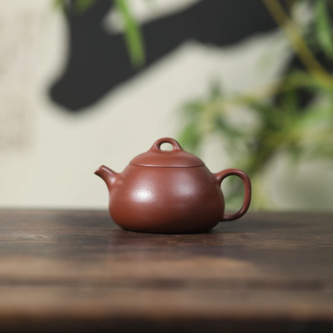 【东瓢】 原矿底槽清 130cc 手工制作 内推孔  宜兴紫砂壶