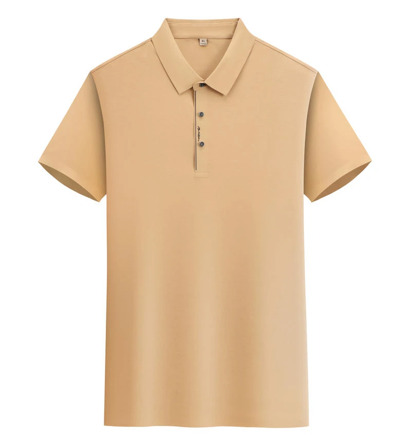 男士修身运动休闲夏季透气半袖宽松速干纯色薄款时尚POLO衫服务