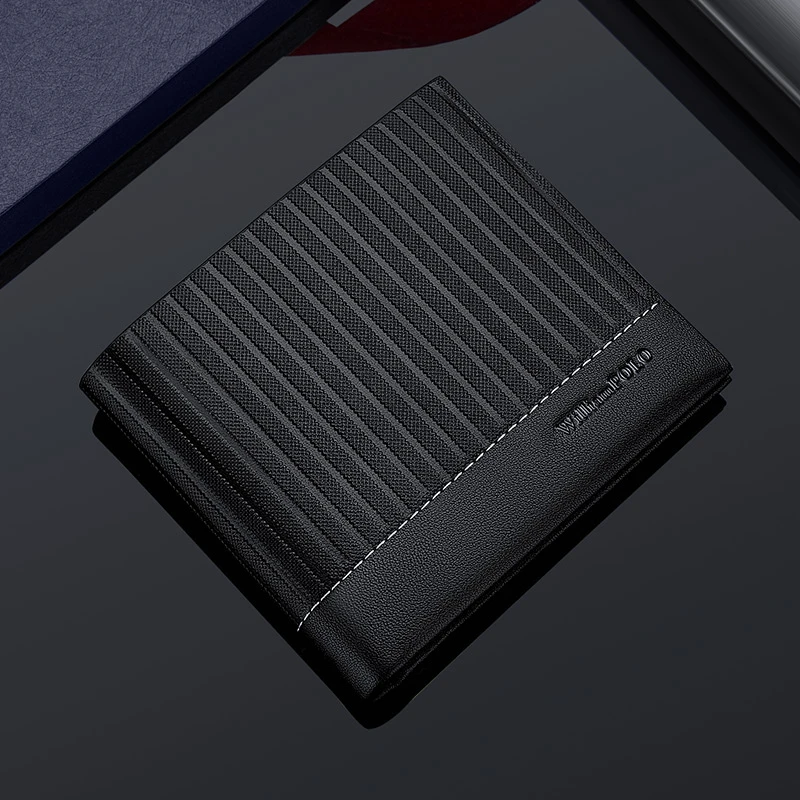 英皇保罗男士真皮钱包专柜新款礼物专柜正品真皮钱夹男款牛皮钱包