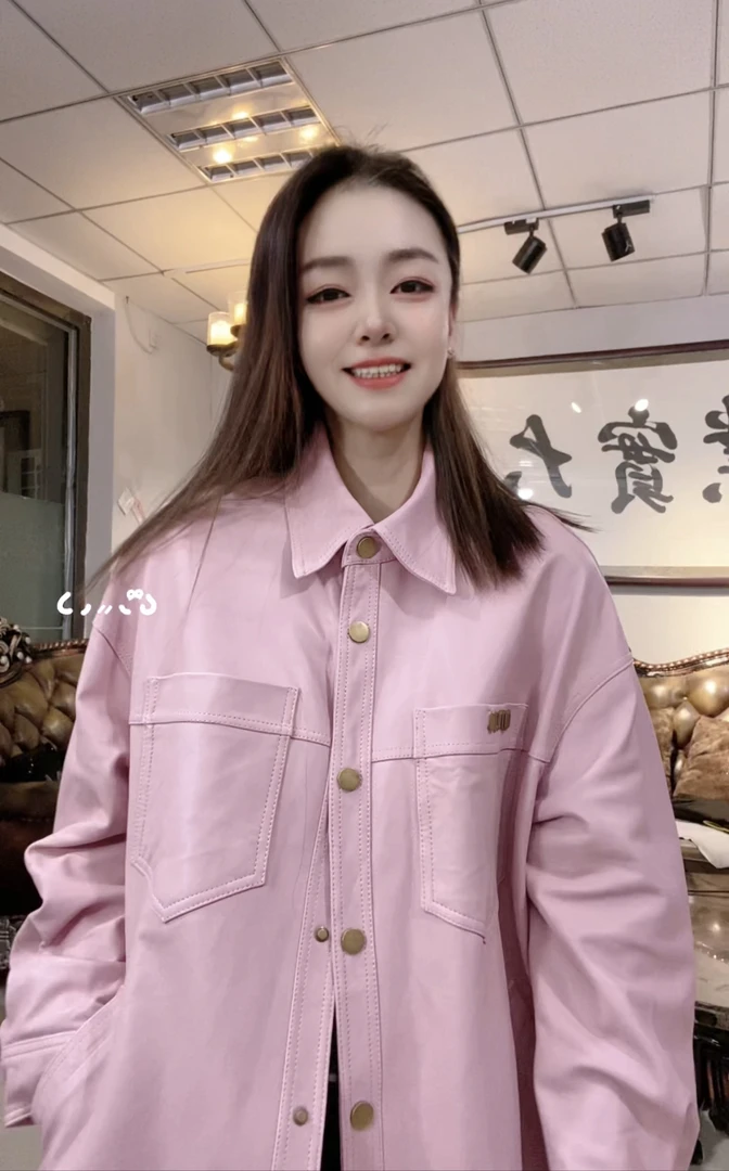 皮掌柜精选2024春秋季女款绵羊皮植鞣皮外套OP 404