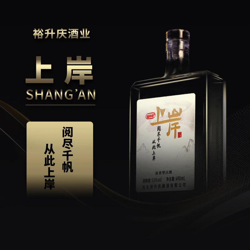 裕升庆-上岸 浓香型白酒 53/43度490ml*6瓶
