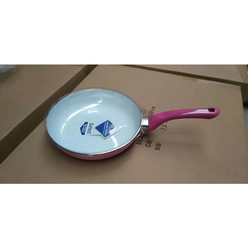 水果柄陶瓷大底煎锅平底锅家用不粘锅煎饼锅牛排煎蛋锅电磁炉适用