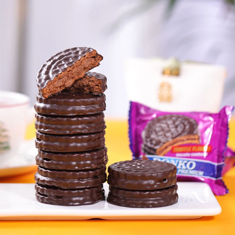 俄罗斯进口拉迈尔三明治夹心饼干 500克独立包装