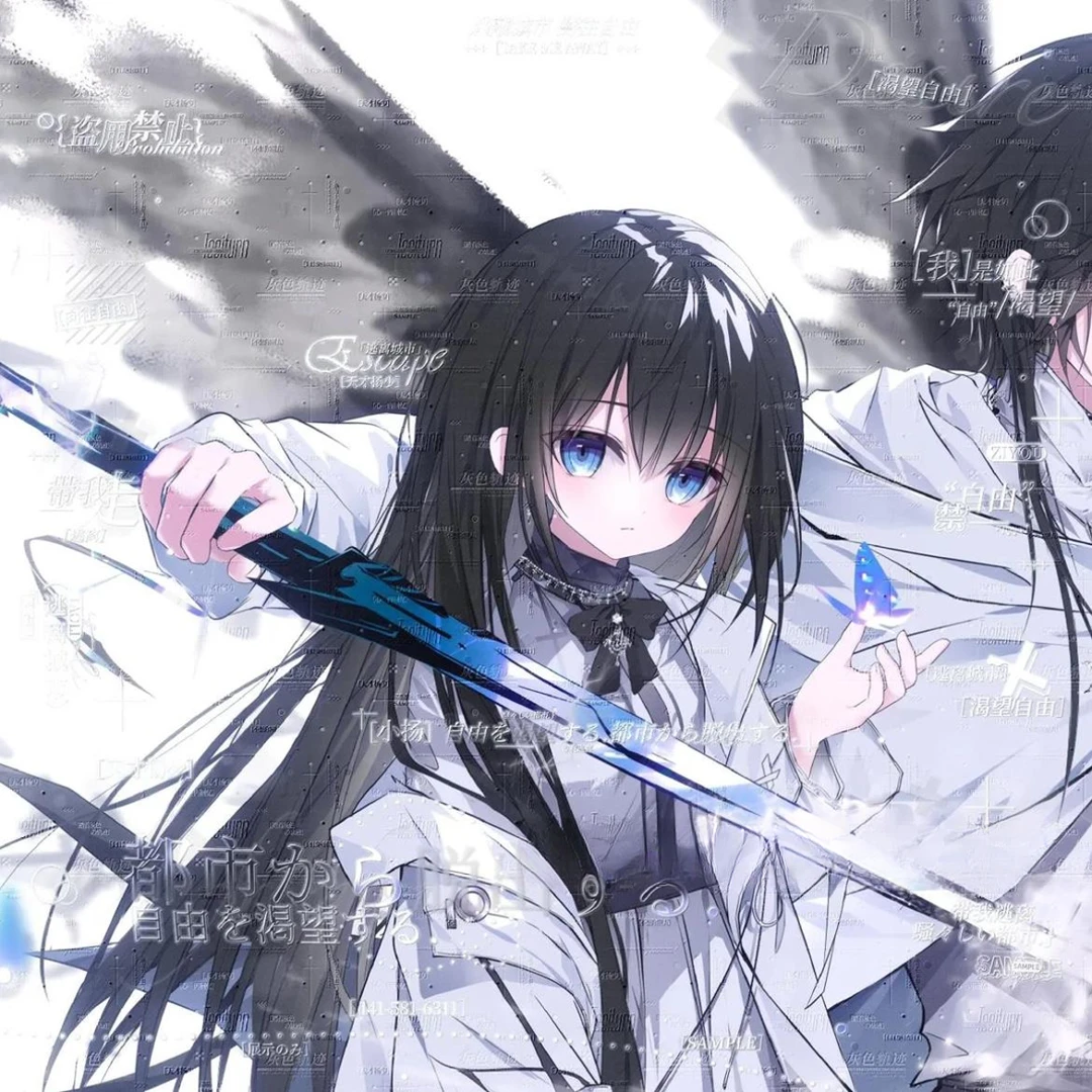 [16张 zoo直购]帅气情侣动漫二次元头像扭蛋机原创圈 部分有底纹