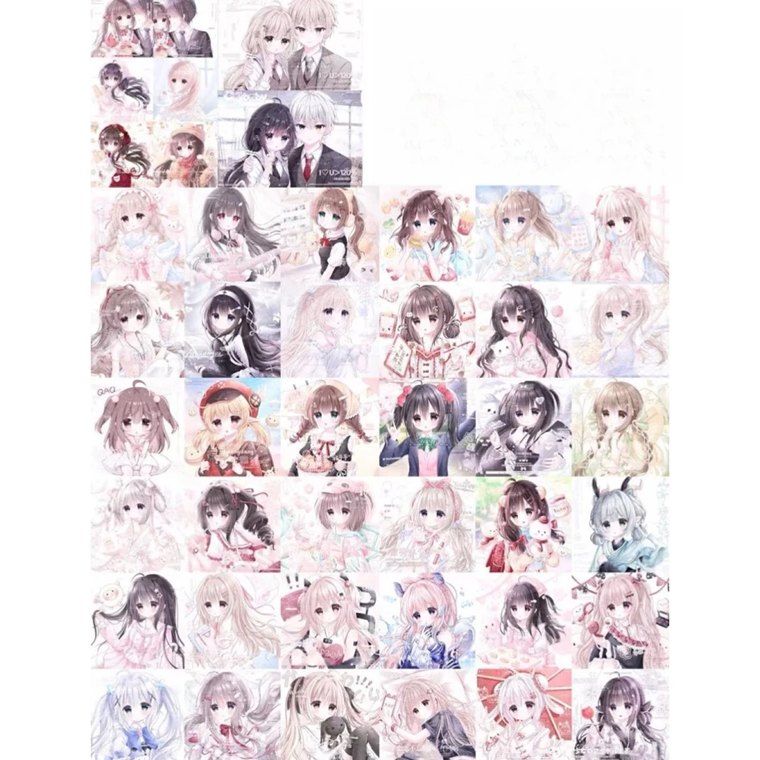 [2350张 正版晕晕会专图包]女生动漫头像扭蛋原创直购高清无水印