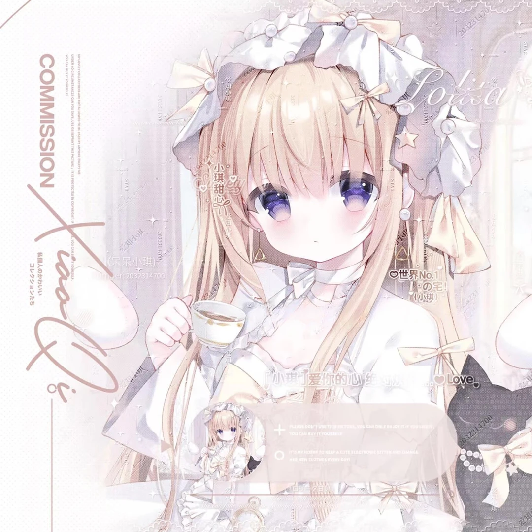 秒发[22张 小爱会专]卡通可爱女生日系动漫头像原创圈直购无水印