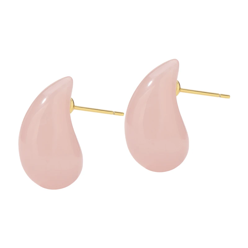 非金属仿水晶耳饰 CHEZ LOOPS耳钉 度假风高级感新款耳饰女