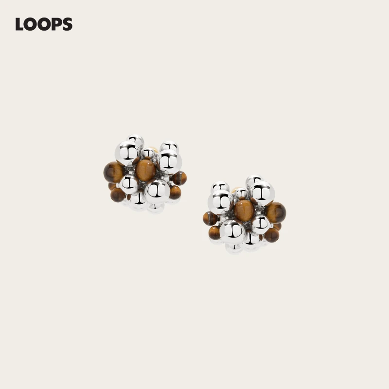 铜合金耳饰 CHEZ LOOPS高级感耳环 小众设计款简约气质耳饰