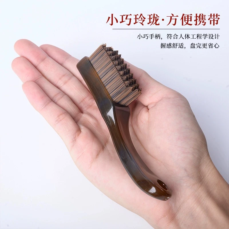 新款专业文玩刷子 万毛刷 小巧便携款 迷你清洁金刚 核桃 专用刷