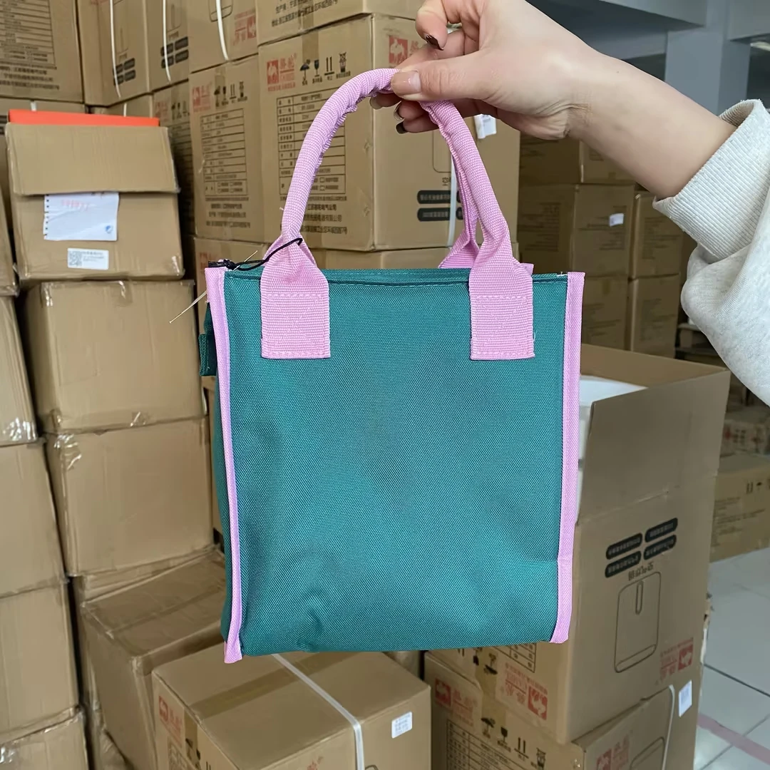 大容量纯色冰包便携手拎包便当包休闲高品质防水保温包时尚