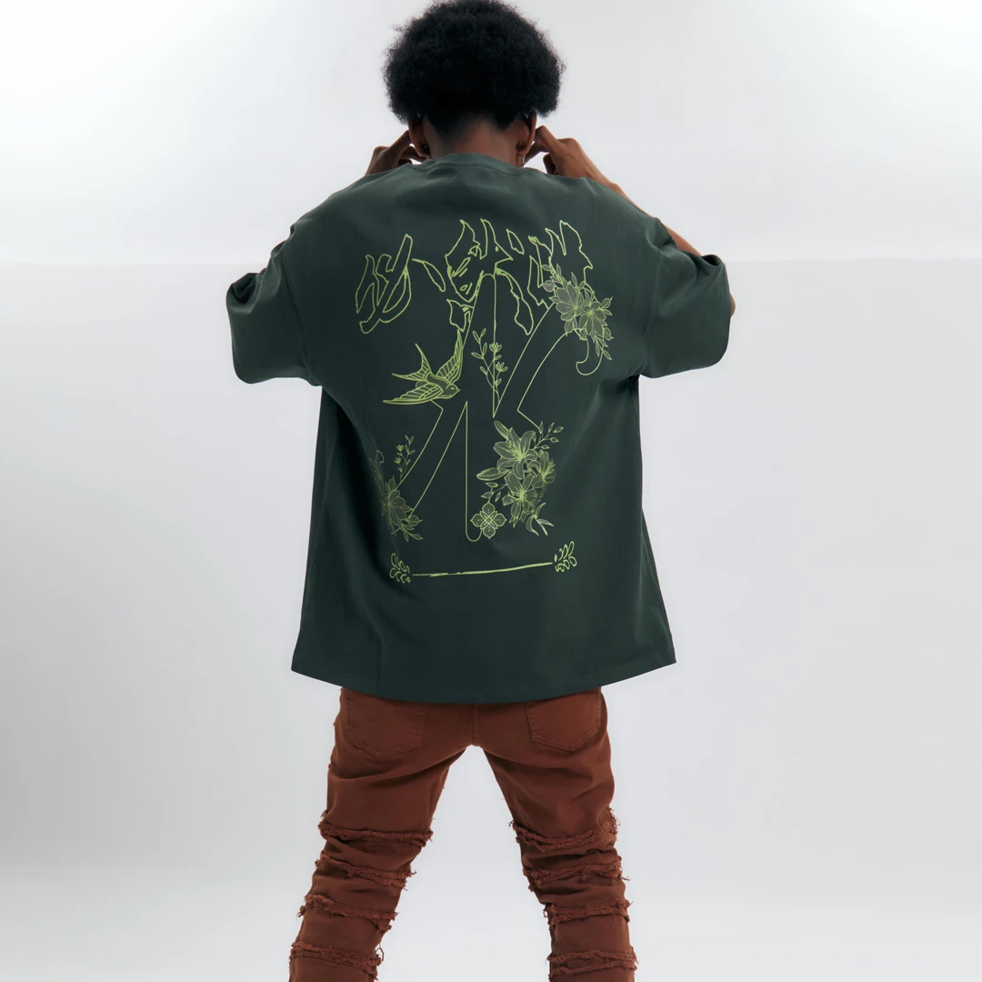 【NecessityFinery】潮牌美式高街花卉短袖t恤男女同款夏季半袖