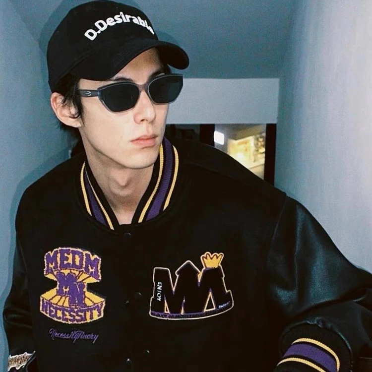 【王鹤棣同款】MEDMxNecessityFinery联名系列棒球夹克男士冬季外套