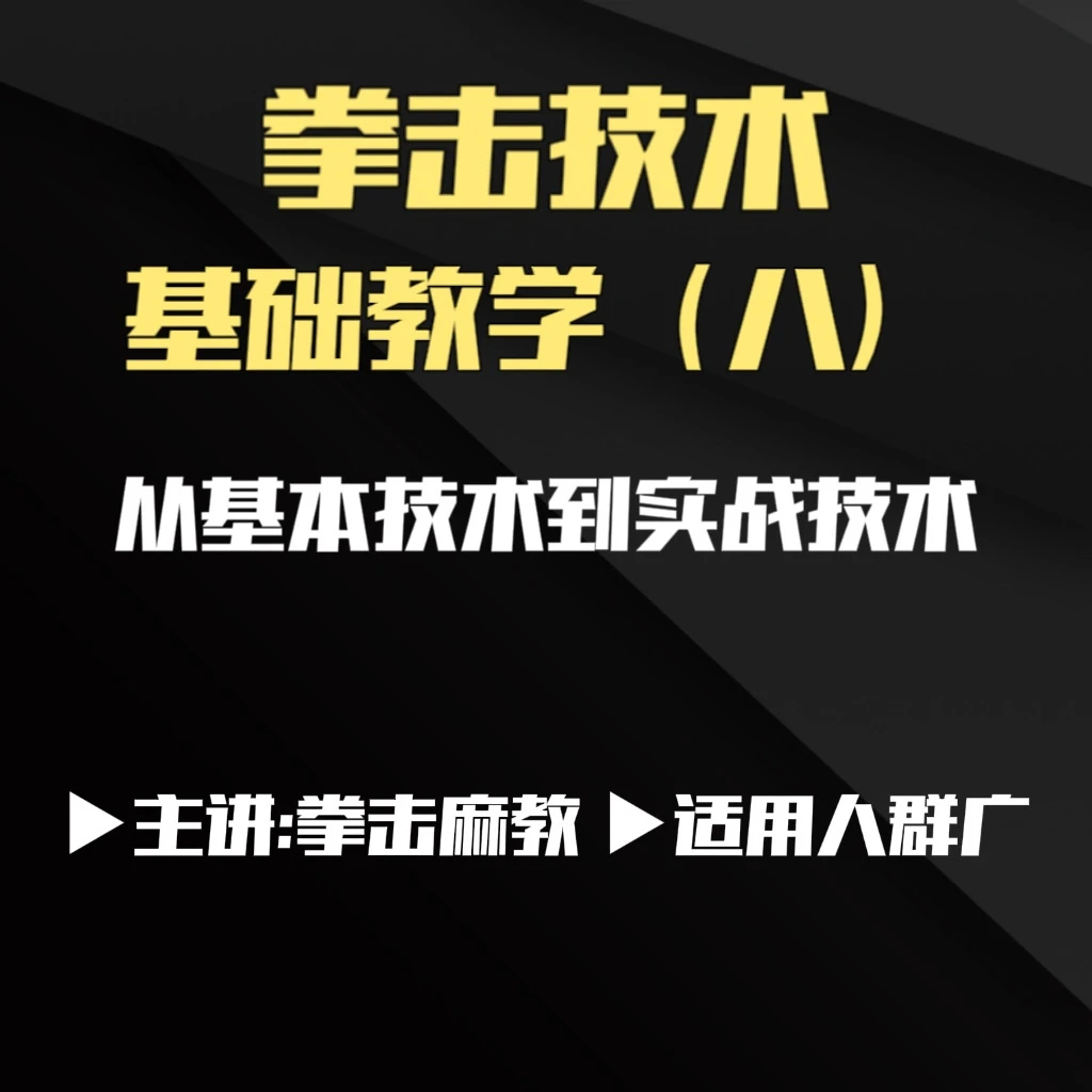 拳击麻教拳击基础阶段系统训练八