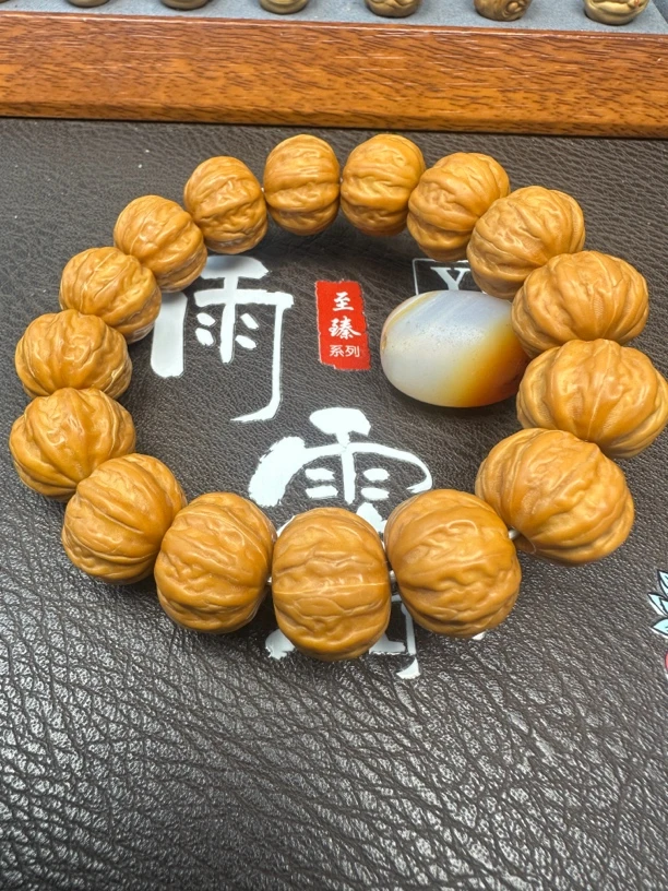 雨露甄选 猴头核桃雕刻 京八棱全品（避封口线）大尺寸18-19