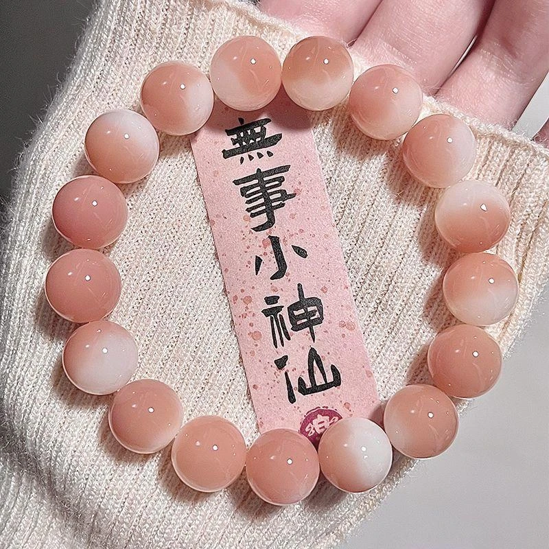 微醺野莓菩提子手串真品学生绕指柔盘玩文玩菩提根盘玩佛珠手串女