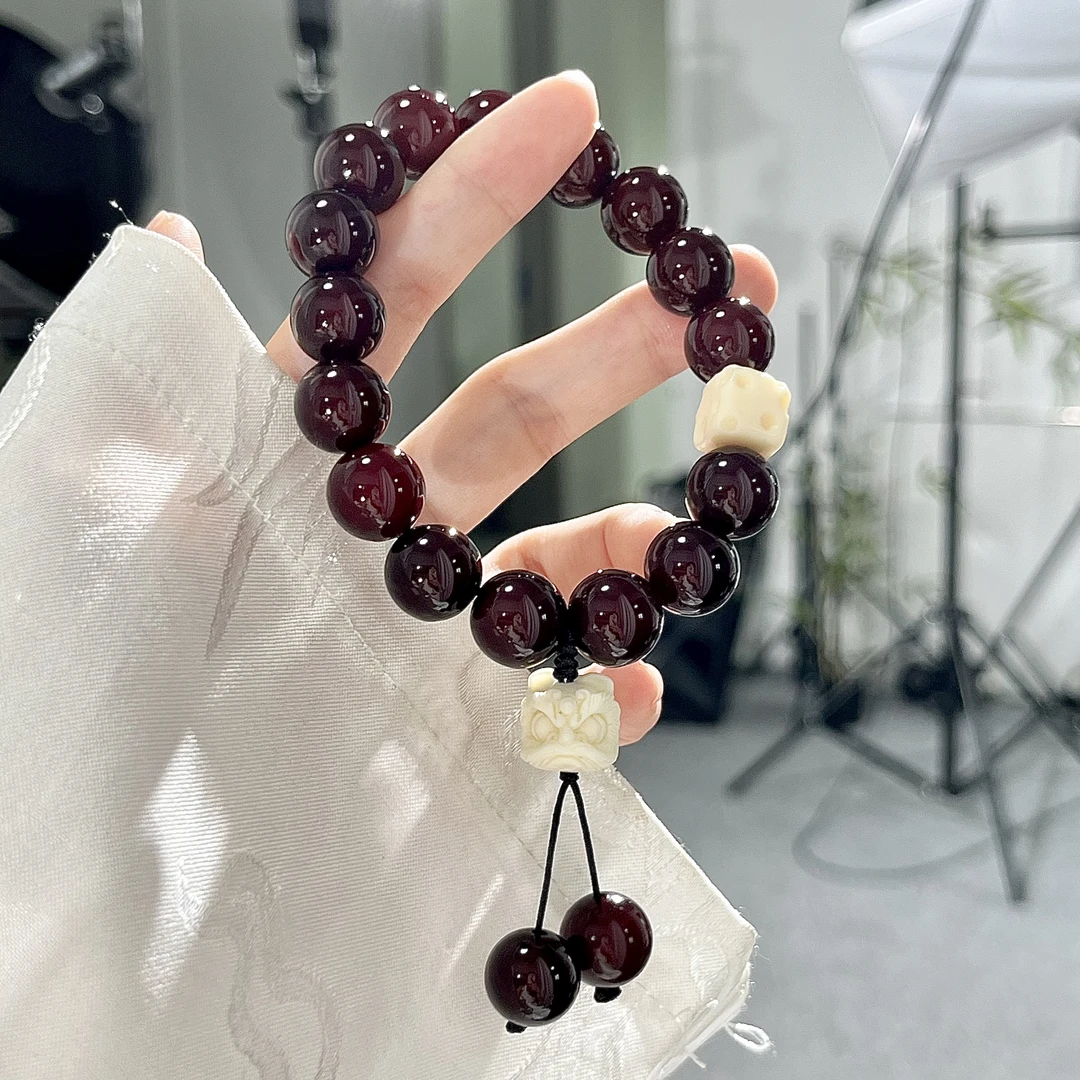 菩提根手串盘串绕指柔黑红百搭甄选菩提学生文玩正品菩提手持佛珠