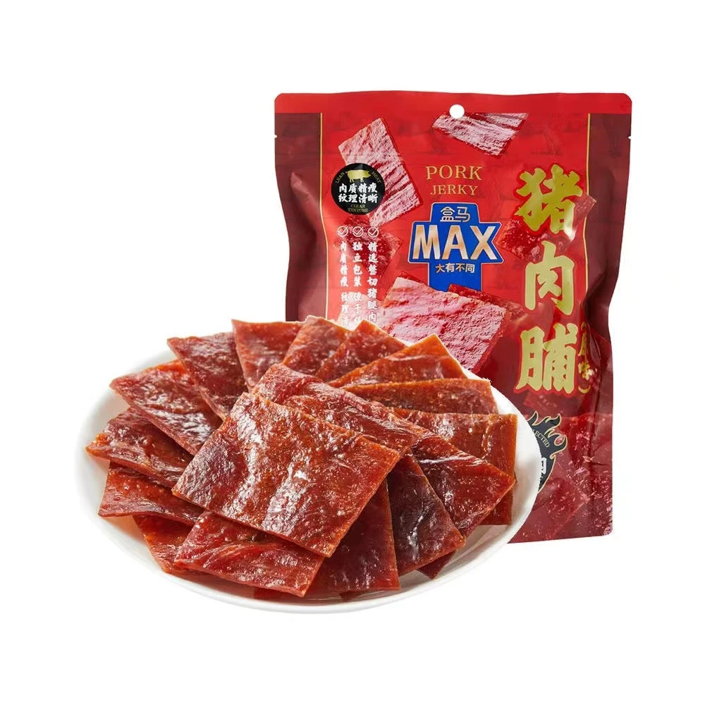 盒马MAX原味猪肉脯肉干烧烤猪腿肉办公室零食小吃熟食428g休闲吃