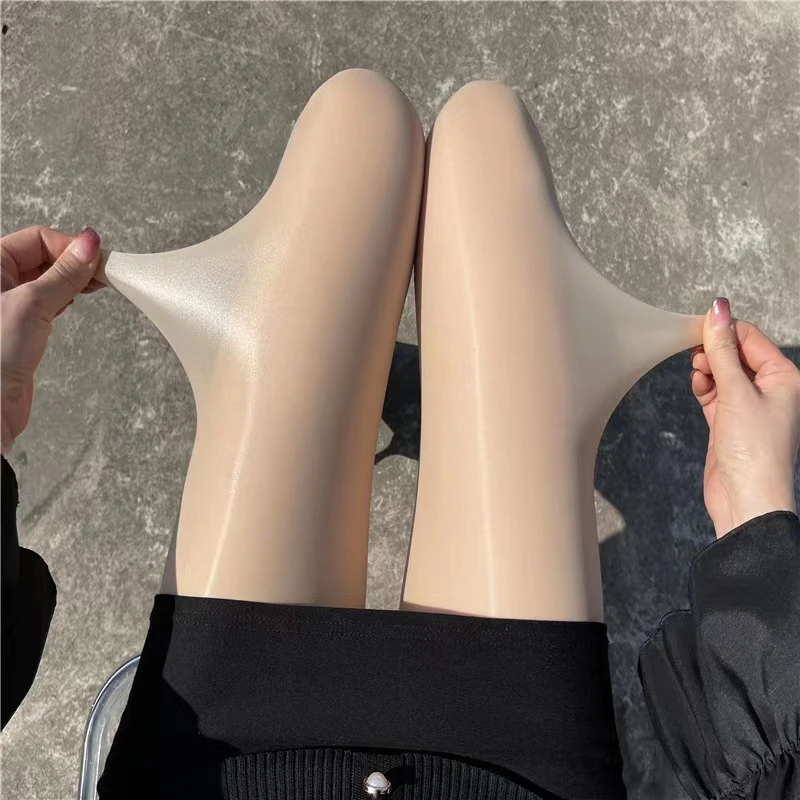 无痕马油袜超薄细腻防勾丝光腿神器薄款连脚款