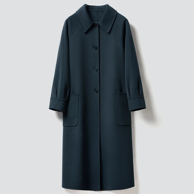 方领版 双面呢羊毛大衣