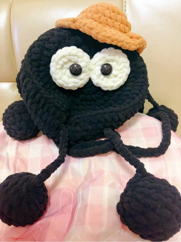 黑煤球现货可可爱爱黑色款