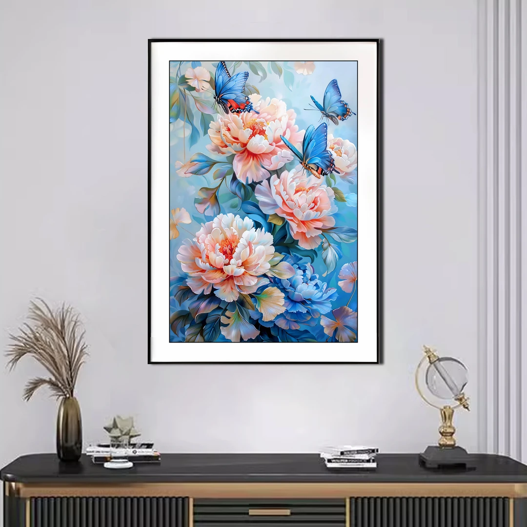 【新疆长绒棉绣布】2003红袖添香十字绣小格38x51厘米满绣