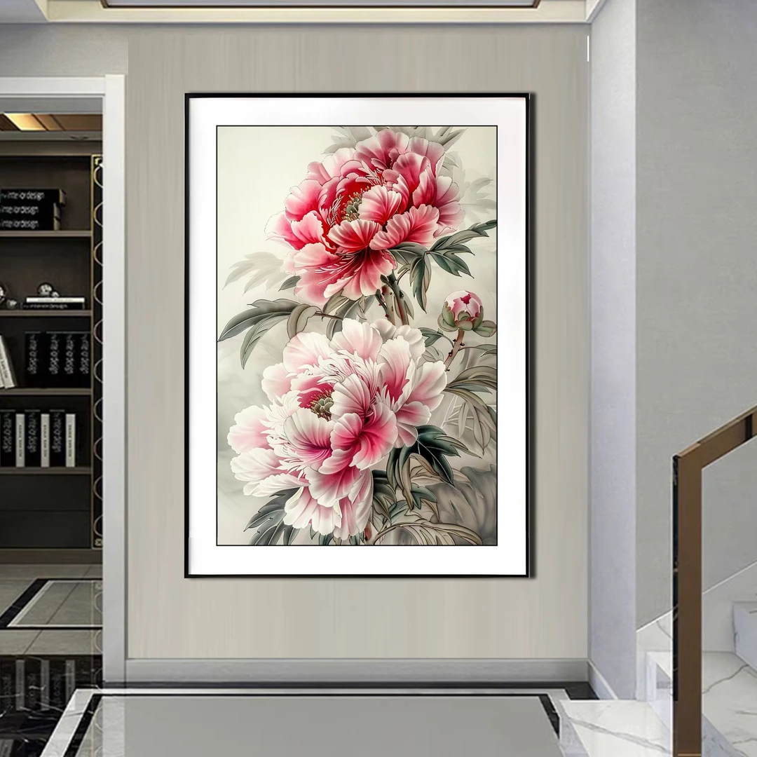 【双12福利金丝布】6507粉醉十字绣大格60x90厘米满绣53种绣线