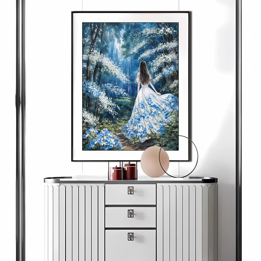 【双12福利】【金丝布】5868林深雪梦十字绣60x80厘米满绣