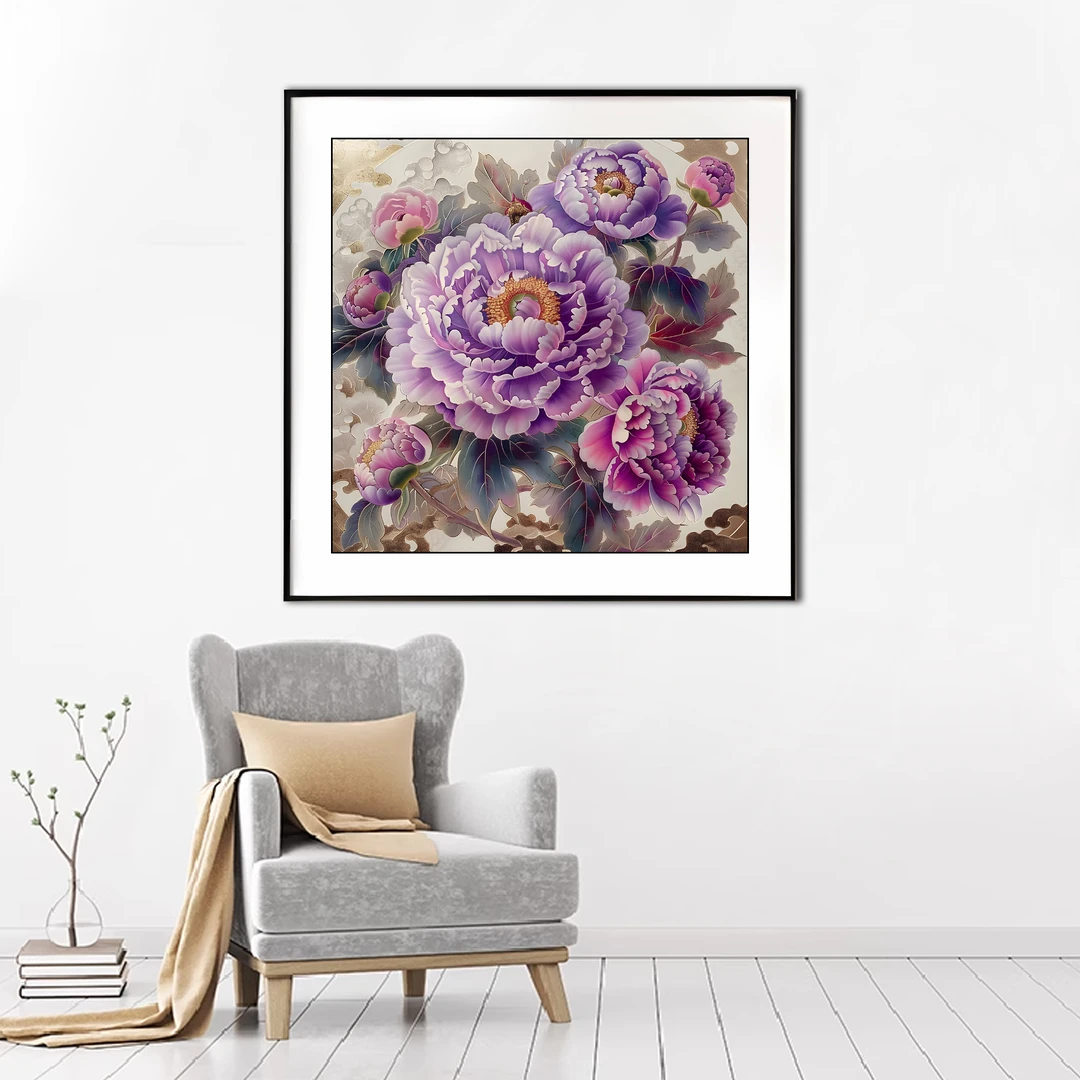 【新疆长绒双纱棉礼盒版】6738风起洛城十字绣大格60x60/小格38*38