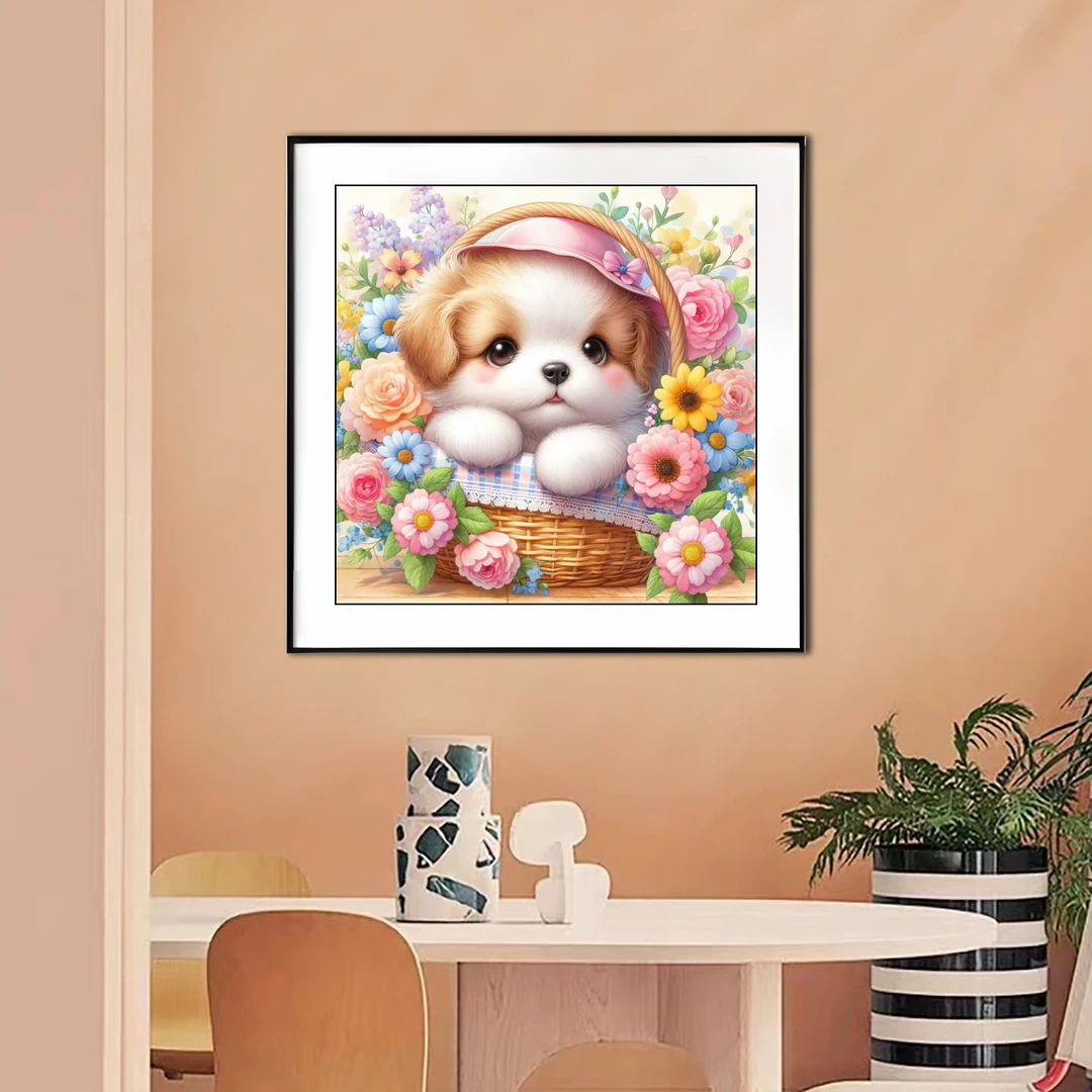 【新疆长绒棉绣布】6698温文尔雅十字绣大格60x60厘米满绣51种绣线