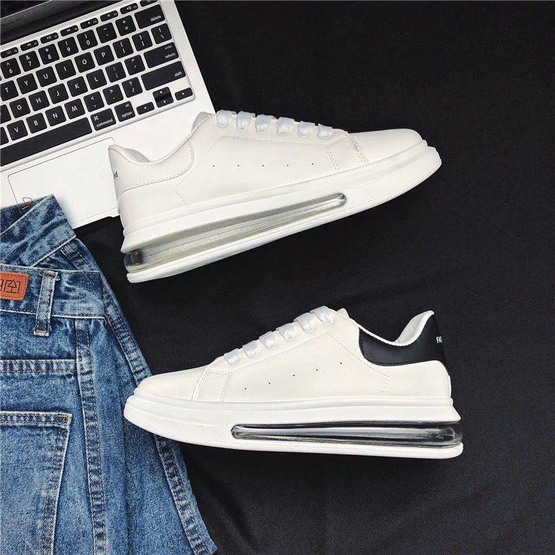 路易情侣休闲气垫小白鞋男2024夏季新款ins潮韩版百搭运动休闲老