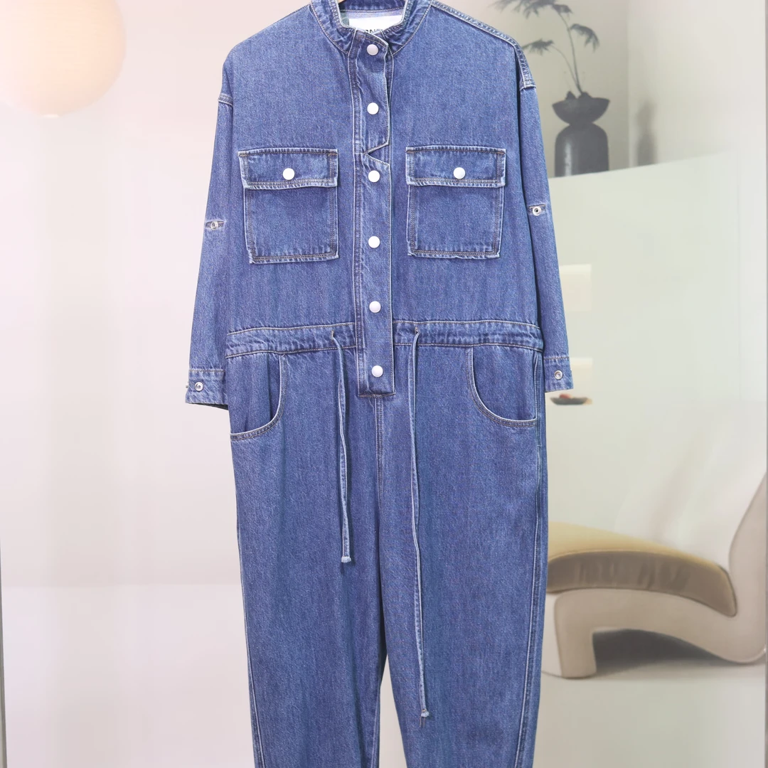 {1646】高品质原创设计牛仔连体裤