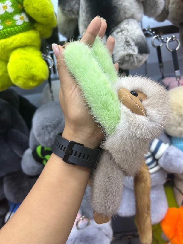 [上新颜色啦]水貂毛小猴子长臂猿六一礼物磁吸猴子挂件