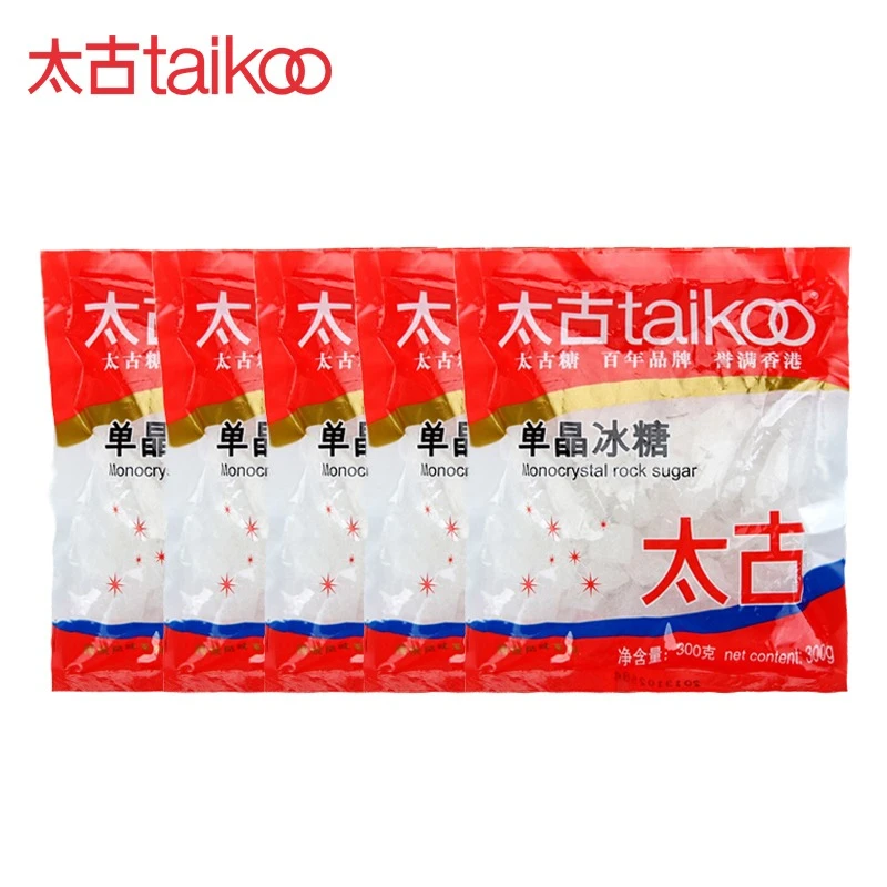 太古冰糖单晶冰糖300g*5袋煲汤炖粥调味小吃单晶冰糖小颗粒优级