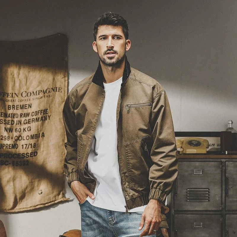 PALY阿苏特洗褪复古工装夹克男春秋2024年新款美式重磅男士外套