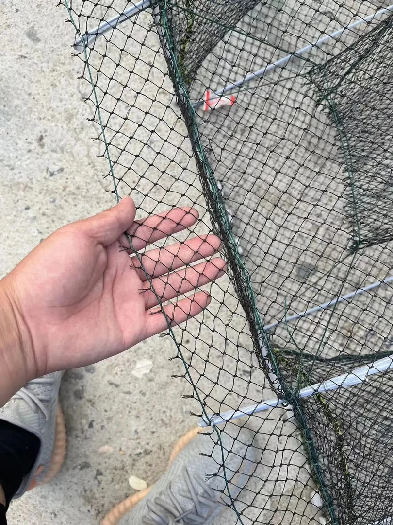 江苏螃蟹地笼19米两头倒全有结网带盖有翅膀双尾巴螃蟹地笼