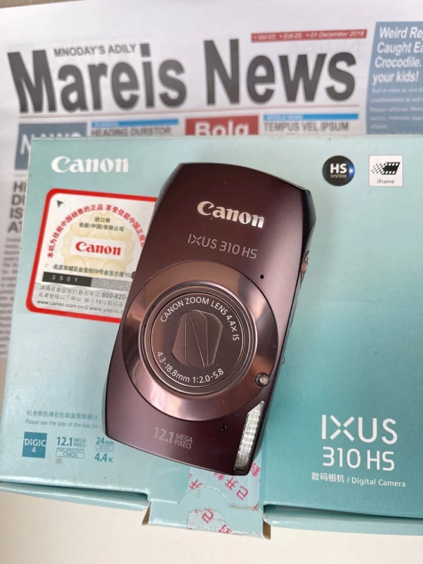 9新 Canon/佳能 ixus310，网红爆款ccd相机，带实况
