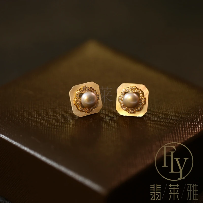 翡莱雅 气质简约小众精致设计感耳钉-3740